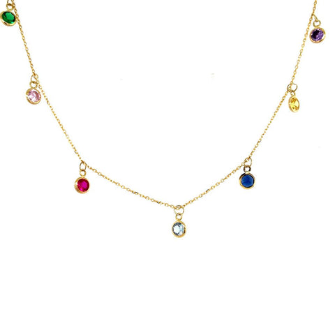 Multicolor Dangle Necklace