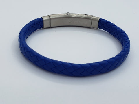 Blue Rubber Bracelet