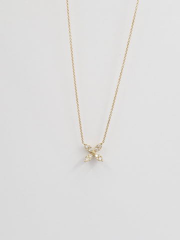 18kt Gold Butterfly Necklace