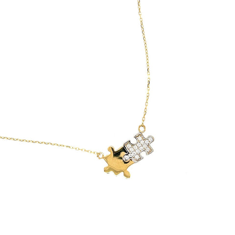Jigsaw Puzzle Necklace