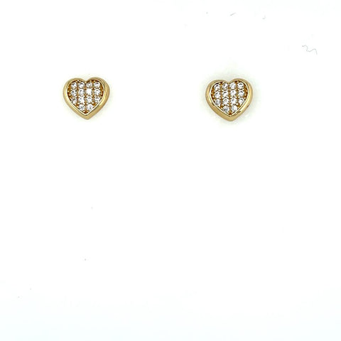 Pavé Heart Earrings