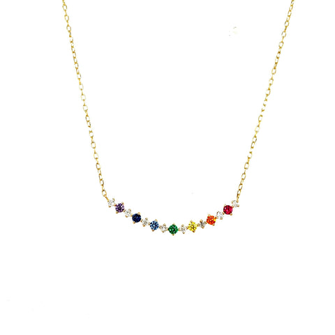 Rainbow Bar Necklace