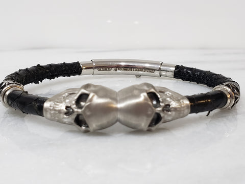 Zancan Silver Skull Bracelet