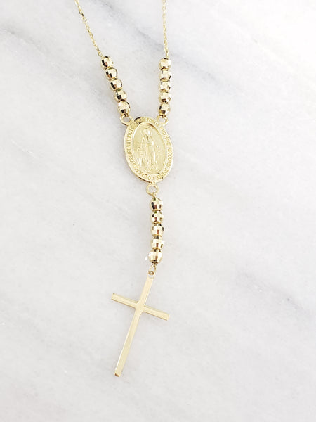 Rosary style necklace