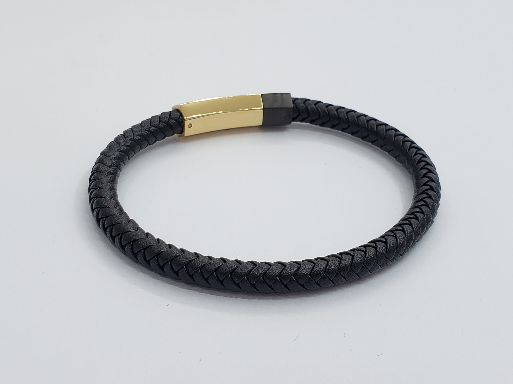 Black Leather Bracelet