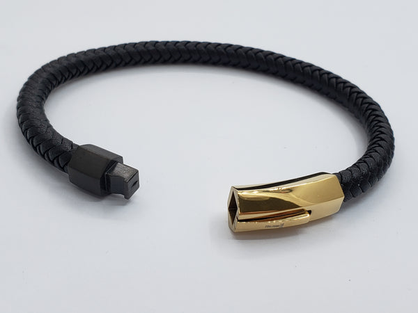 Black Leather Bracelet