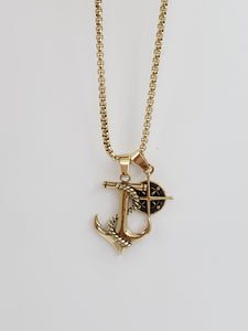 Anchor North Star Pendant