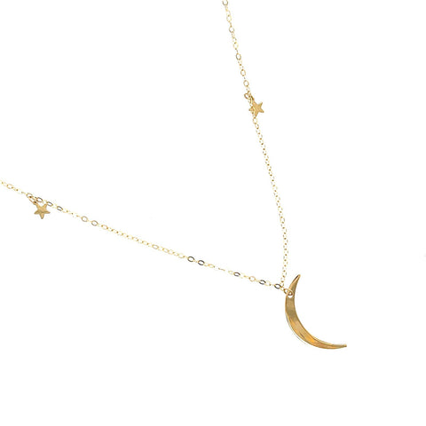 Moon Stars Necklace