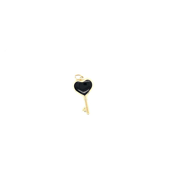 Onyx Key charm