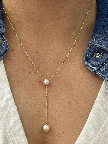 Pearl Lariat Necklace