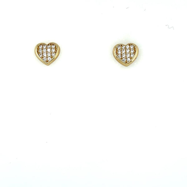 Pavé Heart Earrings