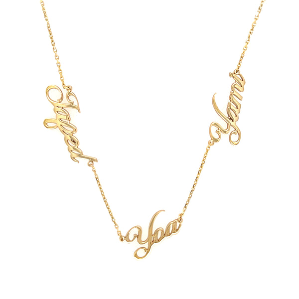 Three Names Necklace